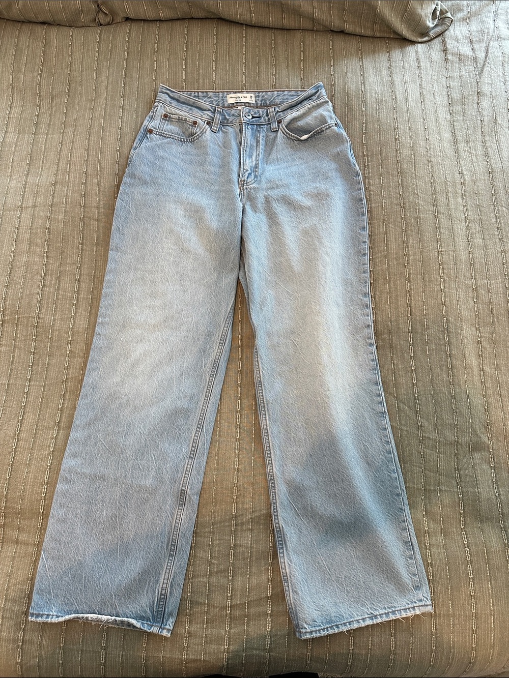 Abercrombie & Fitch Light Blue Straight-Leg Jeans
